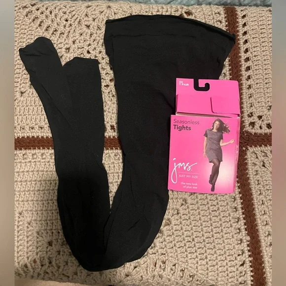 JMS Tights Black Size 3X Bought new-only removed from package never worn(1 pair) - Picture 3 of 4